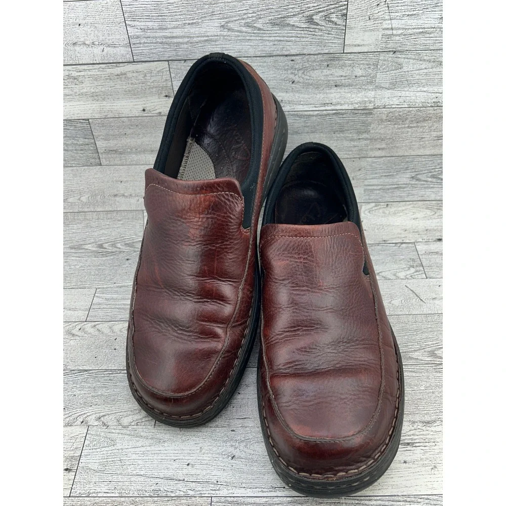 Clarks Men 30136 Brown Leather Slip On‎ Loafer Shoes Size 12M